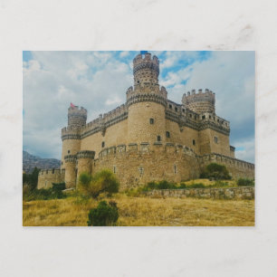 Manzanares el Real Castle, Madrid Vykort