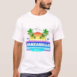 Manzanillo Beach Mexiko Tropical Handflatan Träd T Shirt