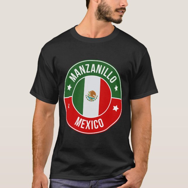 Manzanillo, Mexico City T Shirt (Framsida)