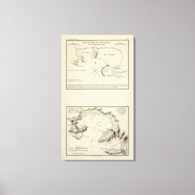 Manzanillo, Mexiko Canvastryck (Framsida)