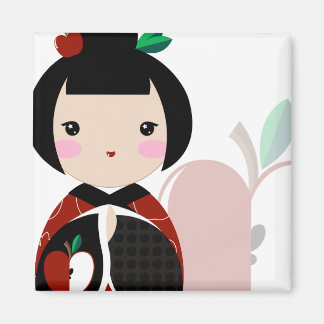 Manzanita Kokeshi Close Magnet