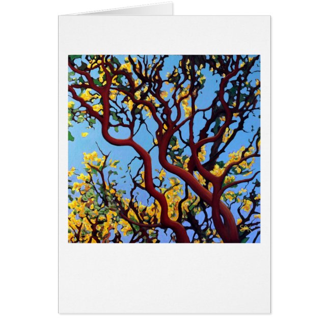 Manzanita på hösten hälsningskort (Framsidan)