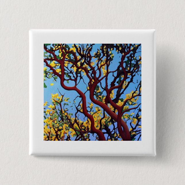 Manzanita på hösten knapp (Framsida)