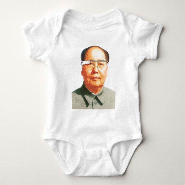 Mao som ha på sig google exponeringsglas tee (Framsida)