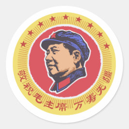 MAO TSE TUNG RUNT KLISTERMÄRKE
