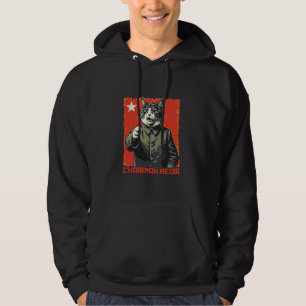 Mao Zedong Cat kommunism Propaganda Poster lustigt Hoodie