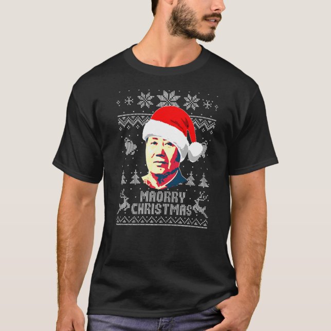 Mao Zedong Maorry jul T Shirt (Framsida)