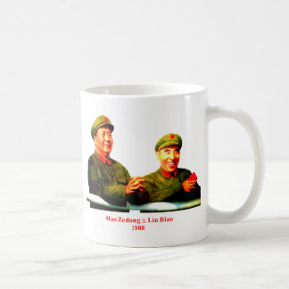 Mao Zedong och Lin Biao 1968 Kaffemugg