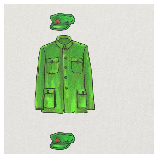 Mao Zedong Zhongshan kostym Tyg (Närbild)
