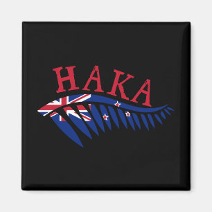 Maor Haka Silver Fern New Zealand Flagga - Gift Id Magnet