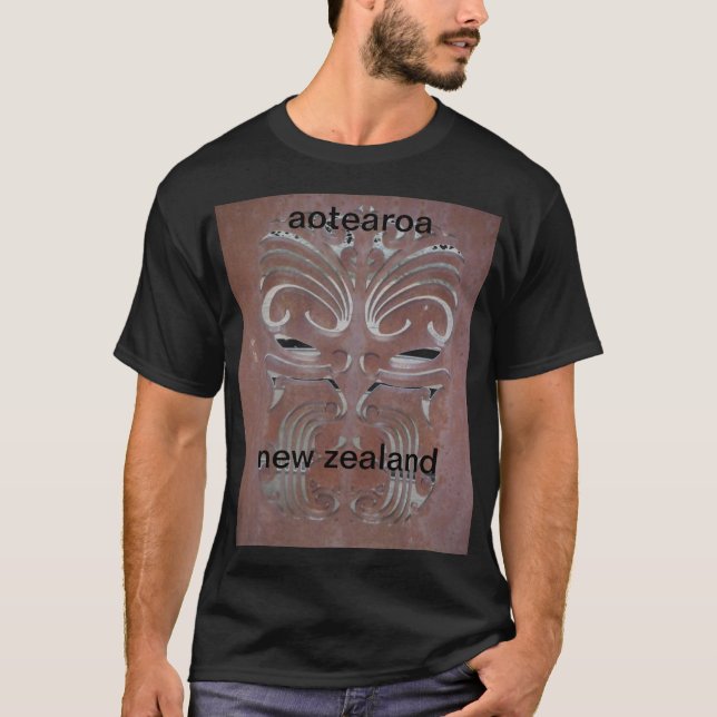 maori aotearoa New Zealand Tee Shirt (Framsida)