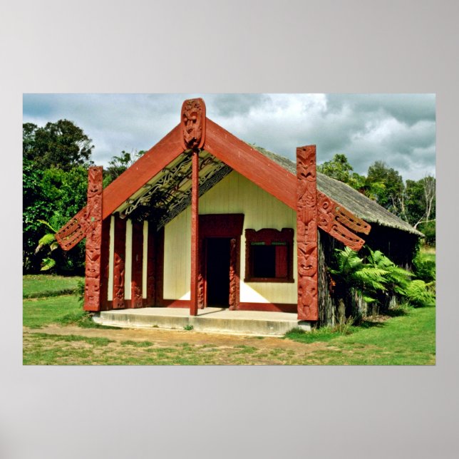 Maori Arts and Crafts Institute, Rotorua Poster (Framsidan)