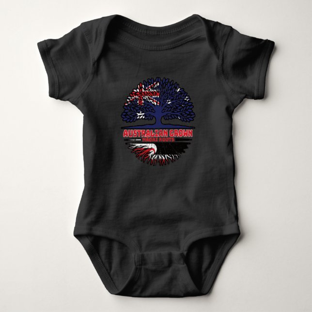 Maori Australian Träd Roots Flagga T Shirt (Framsida)