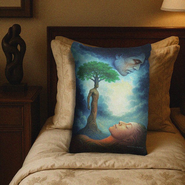 Maori Creation Myth Art Lumbarkudde (Skapare uppladdad)