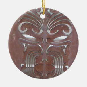 maori designer 4 julgransprydnad keramik