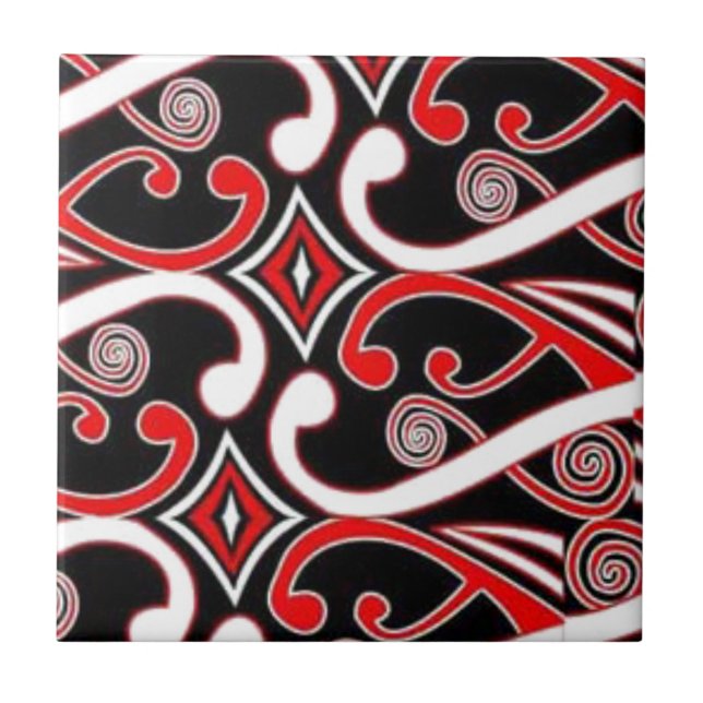maori designer kakelplatta (Framsidan)