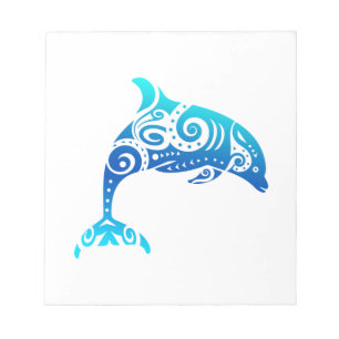 Maori Dolphin Polynesien Tribal Tattoo Gift Idea Anteckningsblock