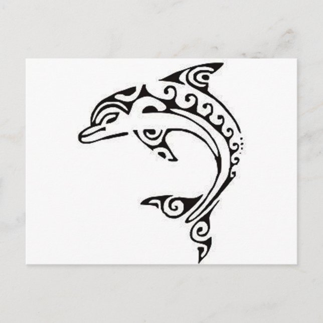 Maori Dolphin Vykort (Framsida)