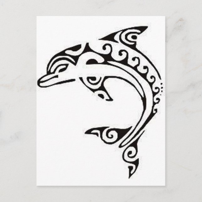 Maori Dolphin Vykort (Framsida)
