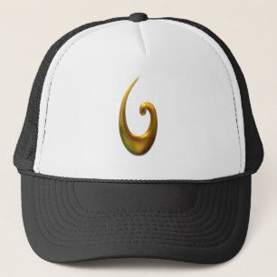 Maori Fish Huva - Guld Truckerkeps