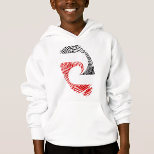 Maori flagga fingeravtryck t shirt