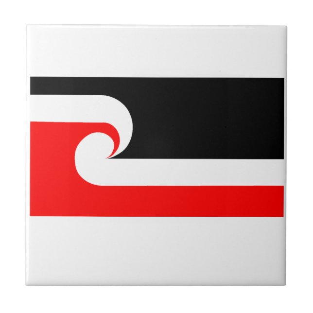 Maori flagga kakelplatta (Framsidan)