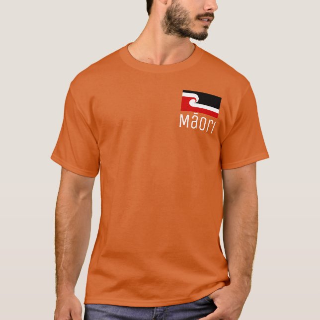 Māori flagga t shirt (Framsida)