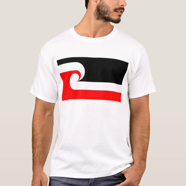 Maori flagga t shirt (Framsida)