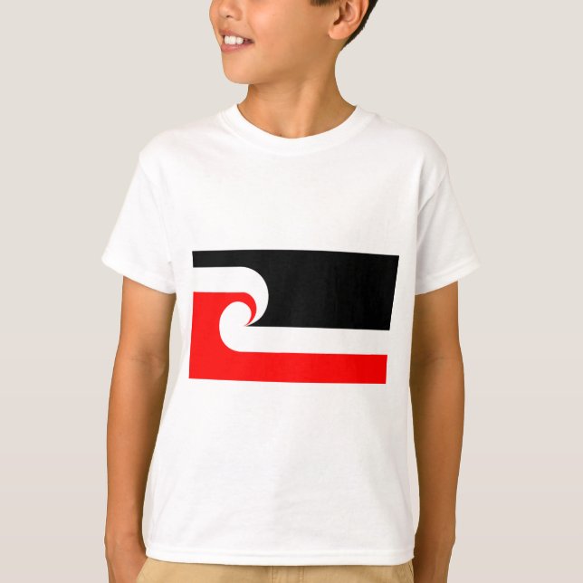 Maori flagga tee shirt (Framsida)