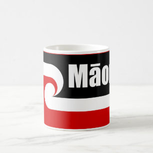 Maori flagga,Tino Rangatiratanga flagga, Māori Kaffemugg