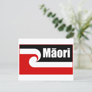 Maori flagga,Tino Rangatiratanga flagga, Māori Vykort