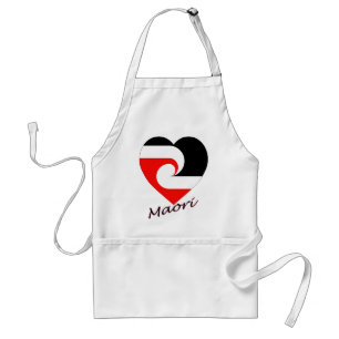 Maori flaggahjärta förkläde
