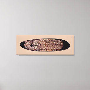 Maori Förfader Stam Sköld Lindad Canvas
