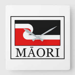 Maori Fyrkantig Klocka