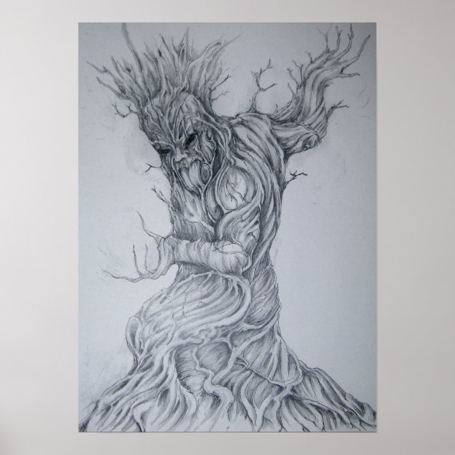 Maori Gods, Tane Mahuta. Skogens Gud Poster (Framsidan)