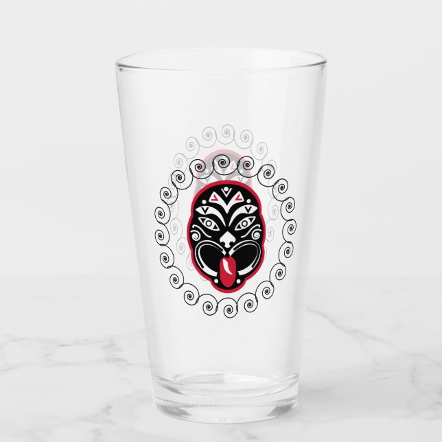 Maori Haka | Nya Zeeland | Ursprunglig konst | Dec Glaskopp (Framsida)