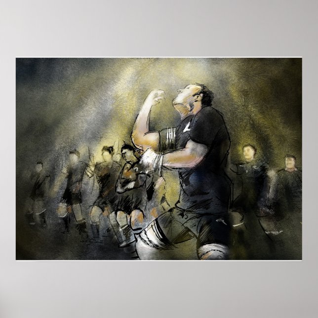 Maori Haka Poster (Framsidan)