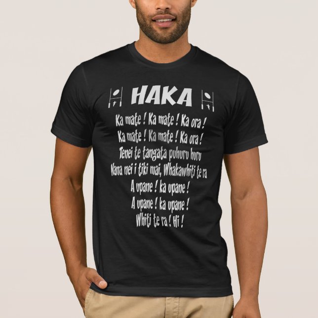 Maori Haka skjorta T-shirt (Framsida)