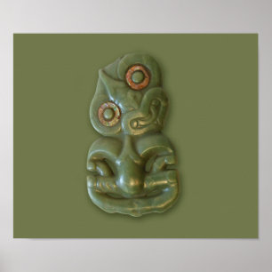 Maori Hei-Tiki affisch