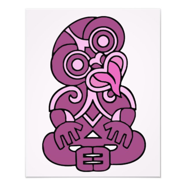 Maori Hei Tiki Fototryck (Framsidan)