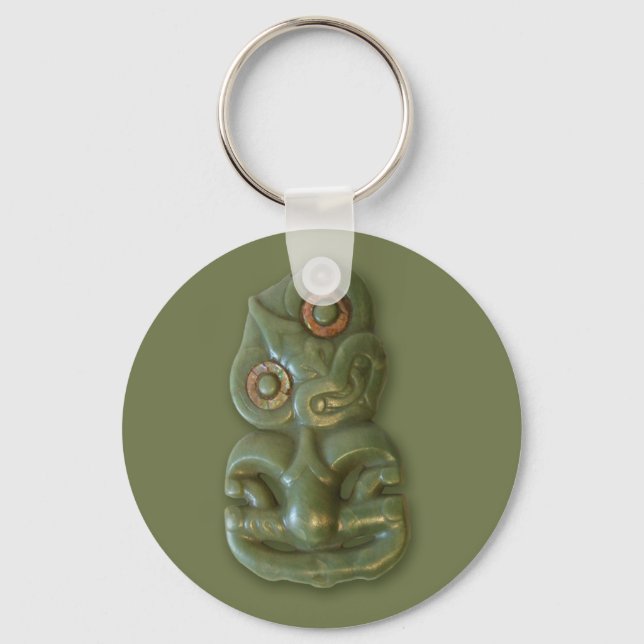 Maori Hei-Tiki Keychain Nyckelring (Framsida)