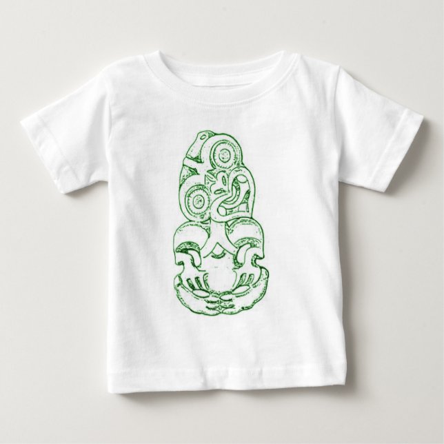 Maori Hei-Tiki skissar den begynna T-tröja T Shirt (Framsida)