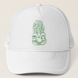 Maori Hei-Tiki skissar hatten Keps