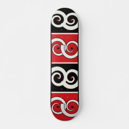 Maori Inspired Spiral Mini Skateboard Bräda 18,5 Cm