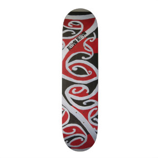 Maori inspirerad HammerheadhajSkateboard Skateboard Bräda 21,5 Cm