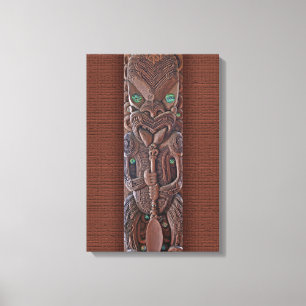 Maori Kahungunu snida Canvastryck
