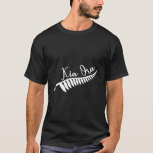 Maori Kia Ora Silver Fern Tribal Tatto New Zealan T Shirt