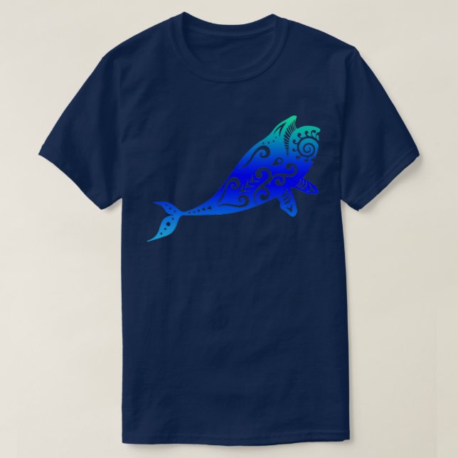 Maori Killer Whale Tribal Tattoo Gift Idea 1 T Shirt (Design framsida)