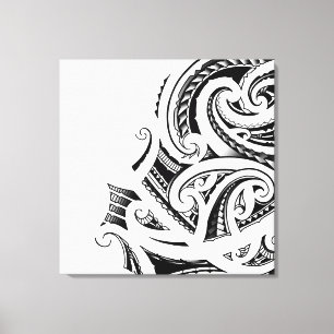 Maori Kirituhi tatueringkonst Canvastryck