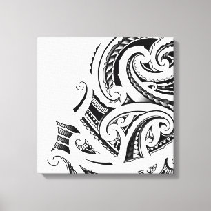 Maori Kirituhi tatueringkonst Canvastryck